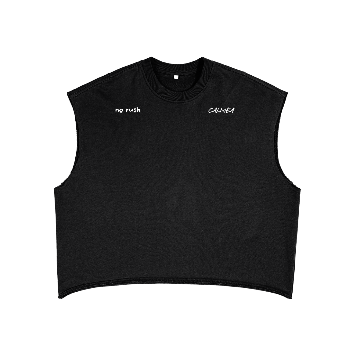French Terry Boxy Tank Top-no rush