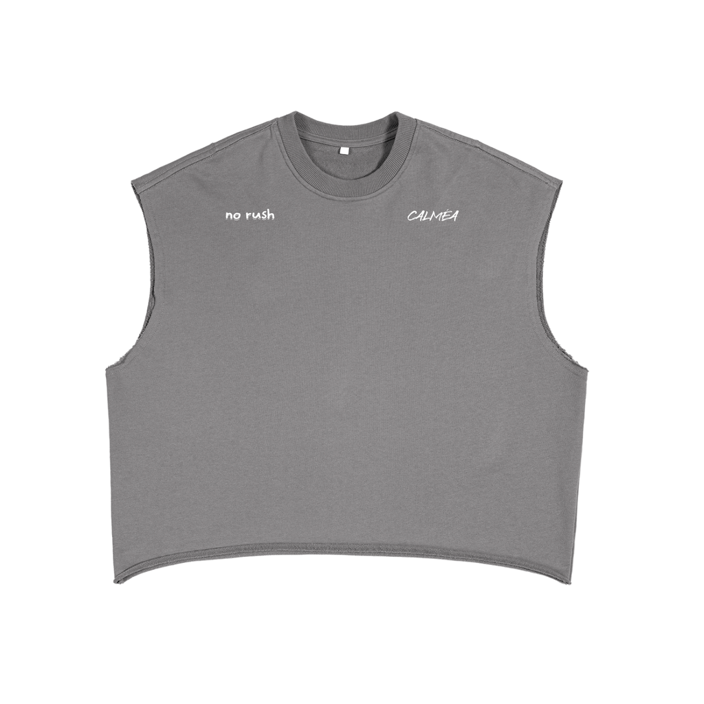 French Terry Boxy Tank Top-no rush