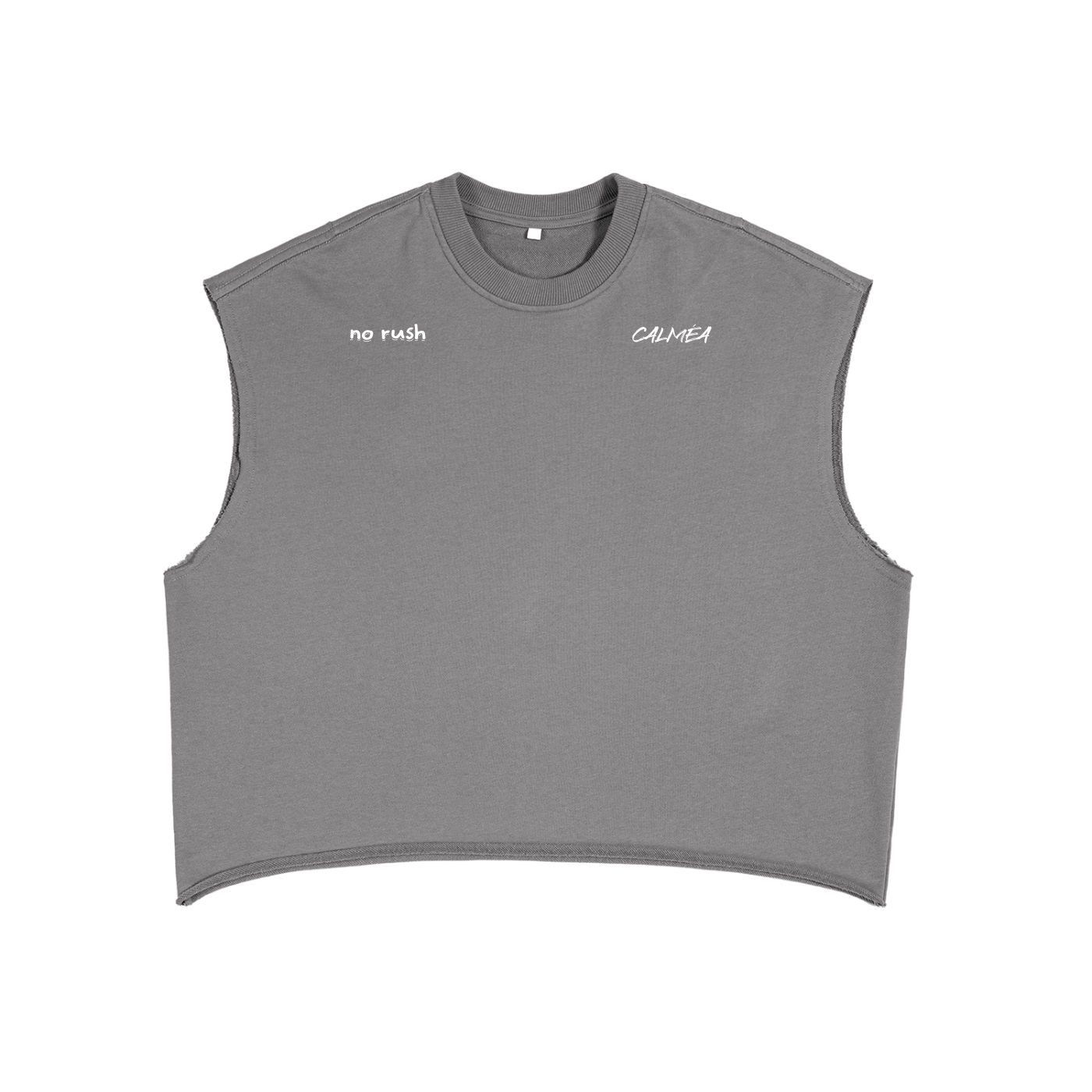 French Terry Boxy Tank Top-no rush